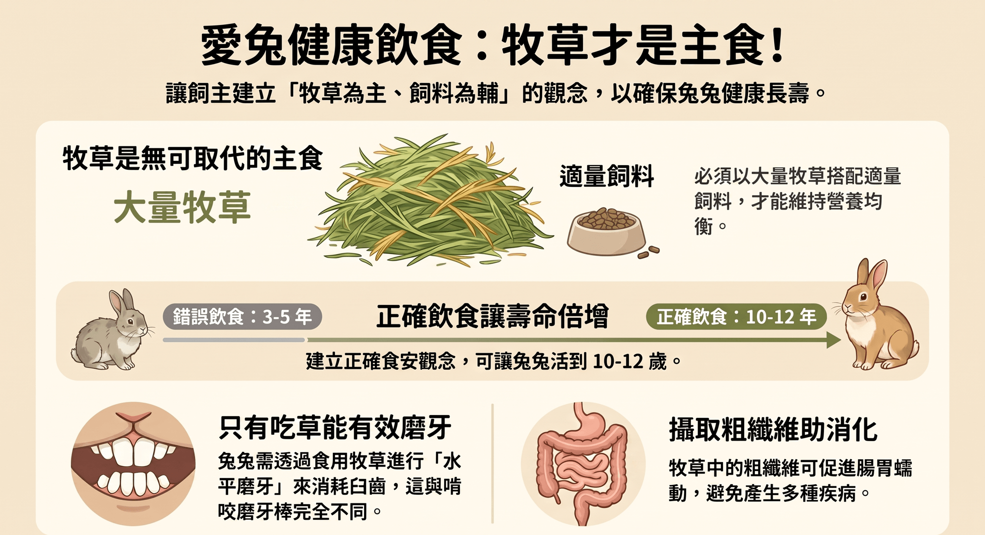 兔寶吃對了嗎？協會認證的「黃金三大飲食公式」